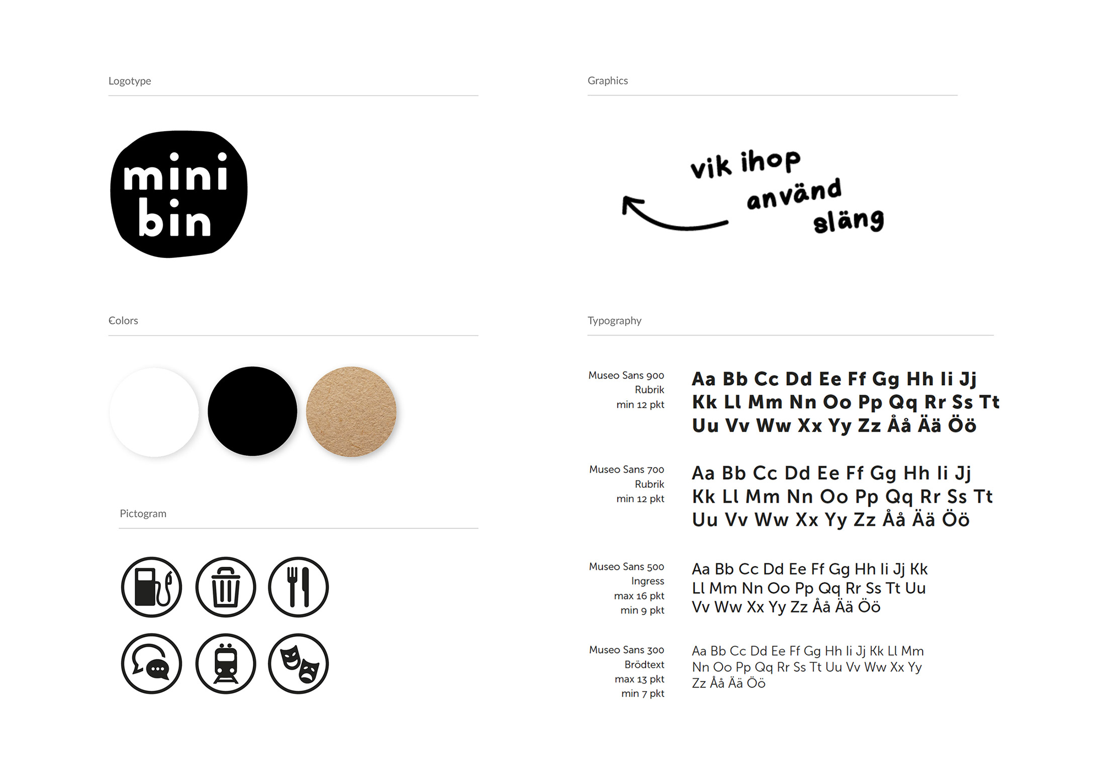 Minibin graphic manual